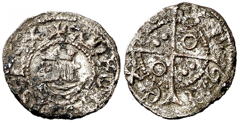 Alfons IV (1416-1458). Perpinyà. Òbol. (Cru.V.S. 829) (Cru.C.G. 2879). Leves con...