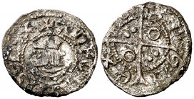 Alfons IV (1416-1458). Perpinyà. Òbol. (Cru.V.S. 829) (Cru.C.G. 2879). Leves concreciones. Rara. 0,44 g. MBC-.