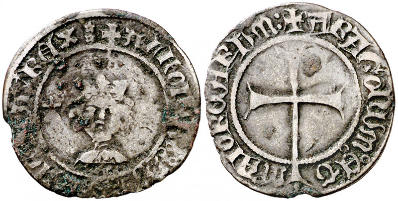 Alfons IV (1416-1458). Mallorca. Dobler. (Cru.V.S. 845 var) (Cru.C.G. 2893 var)....
