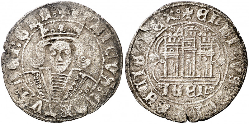 Enrique IV (1454-1474). Jaén. Cuartillo. (AB. 746.2 var). Bonita. Ex Áureo & Cal...