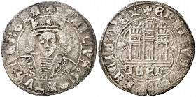 Enrique IV (1454-1474). Jaén. Cuartillo. (AB. 746.2 var). Bonita. Ex Áureo & Calicó 28/05/2008, nº 2311. 2,30 g. MBC.