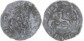 Enrique IV (1454-1474). Ávila. Blanca de rombo. (AB 827.5). Leyendas poco visibles. Puntos en los espacios del losanje de anverso y reverso. 1,11 g. M...