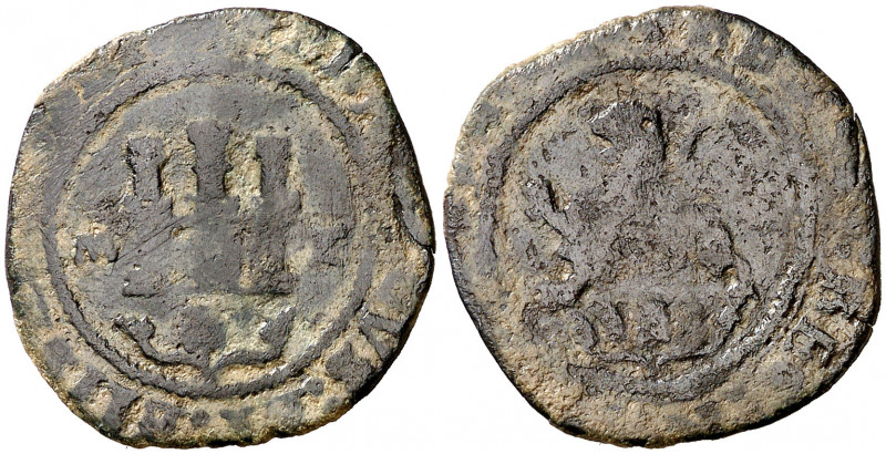 Reyes Católicos. Toledo. 2 maravedís. (AC. 112). 3 g. BC+/BC.