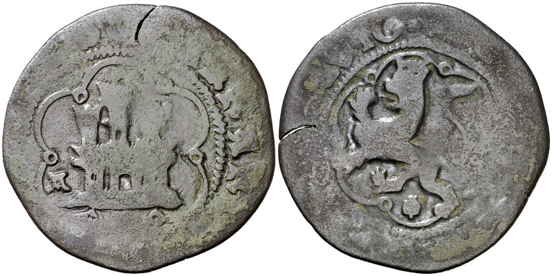 Reyes Católicos. Cuenca. 4 maravedís. (AC. 134). Grieta. 4,91 g. BC.