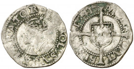 1541. Carlos I. Besançon. 1/2 carlos. (Vti. falta). 0,61 g. MBC.