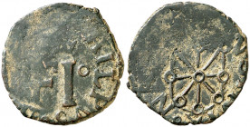 s/d. Felipe III. Pamplona. 4 cornados. (AC. 57). Rara. 3,15 g. (MBC-).