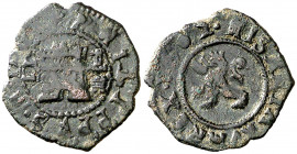 1602. Felipe III. Segovia. Castillejo. 2 maravedís. (AC. 171). Ensayador y ceca a derecha. 1,13 g. MBC-.