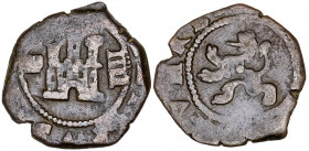 Felipe III. Segovia. 4 maravedís. (AC. tipo 60). Acueducto en posición horizontal. Fecha no visible. Escasa. 2,62 g. BC+.