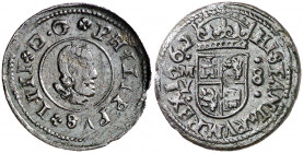 1662. Felipe IV. M (Madrid). Y. 8 maravedís. (AC. 363). 2,06 g. MBC/MBC+.