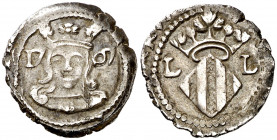 1707. Carlos III, Pretendiente. Valencia. 1 divuitè. (AC. 25) (Cru.C.G. 5011a). 1,77 g. MBC+.