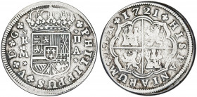1721. Felipe V. Madrid. A. 2 reales. (AC. 774). 5,44 g. BC+/BC.