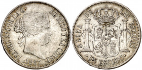 1867. Isabel II. Madrid. 1 escudo. (AC. 565). 12,86 g. MBC+.