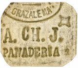 Grazalema (Cádiz). Panadería A. Ch. J. 3,06 g. MBC.