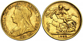Australia. 1898. Victoria. S (Sydney). 1 libra. (Fr. 19) (Kr. 10). AU. 7,94 g. MBC-/MBC.