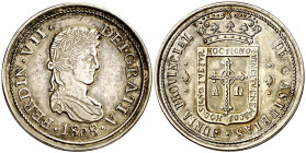 (1808). Junta Provincial de Asturias. Fantasía acuñada con posterioridad. Plata. 33,72 g. Ø43 mm. EBC.