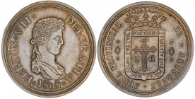 (1808). Junta Provincial de Asturias. Fantasía acuñada con posterioridad. Bronce. 32,09 g. Ø43 mm. EBC.
