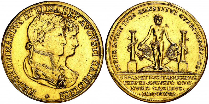 1816. Cádiz. Matrimonio de Fernando VII con María Isabel de Braganza. (V. 324 va...