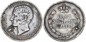1874. Alfonso XII. Medalla de distinción en las campañas militares de 1873-1874, relativas a la Guerra Carlista y la Revolución Cantonal. (Pérez-Guerr...