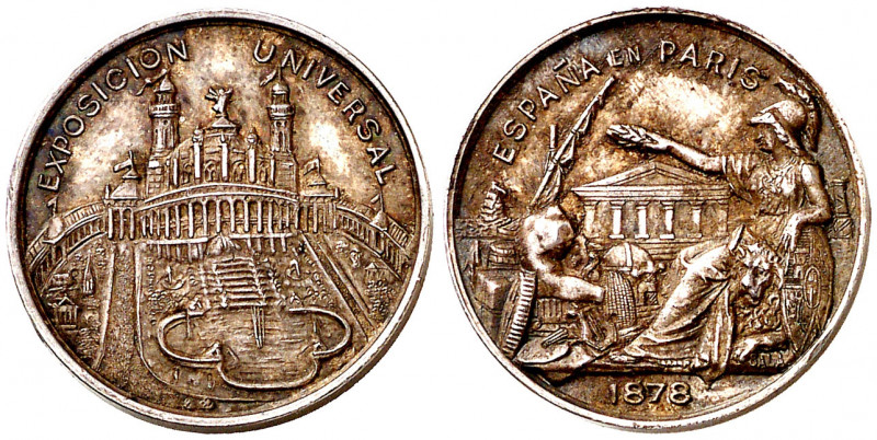 1878. Exposición Universal de París. Grabador: Sala. 3,15 g. Ø17 mm. EBC.