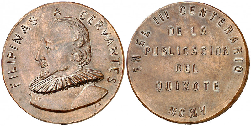 Filipinas. 1905. A Cervantes, en el III Centenario de la publicación del Quijote...