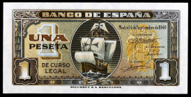 1940. 1 peseta. (Ed. D43a) (Ed. 442a). 4 de septiembre, Santa María. Serie A. S/C-.