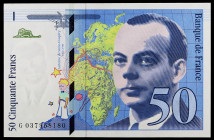 Francia. 1997. Banco de Francia. 50 francos. (Pick 157Ad). Antoine de Saint-Exupéry. Escaso. S/C.
