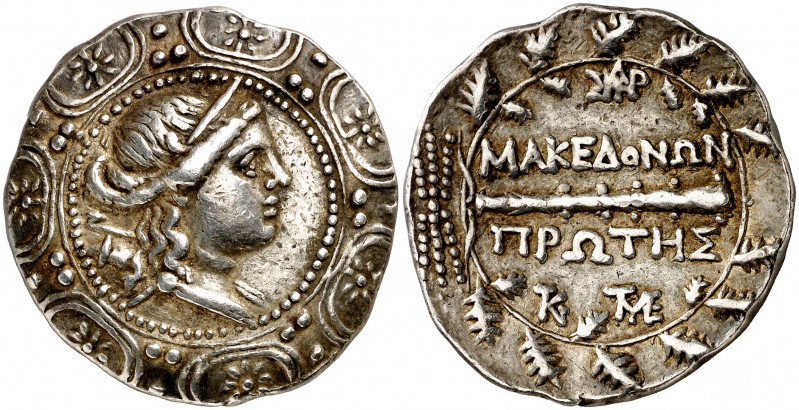 (167/158-149 a.C.). Macedonia. Anfípolis. Tetradracma. (S. 1386 var) (CNG. III, ...