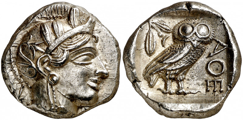 (454-404 a.C.). Ática. Atenas. Tetradracma. (S. 2526) (CNG. IV, 1597). Bella. 17...
