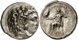 Imperio Macedonio. Alejandro III, Magno (336-323 a.C.). Side. Tetradracma. (S. falta) (MJP. 2960). 16,89 g. MBC+.