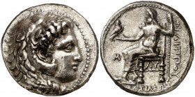 Imperio Macedonio. Filipo III, Arridaeo (323-317 a.C.). Babilonia. Tetradracma. (S. 6749) (CNG. III, 973F). 16,76 g. MBC+.