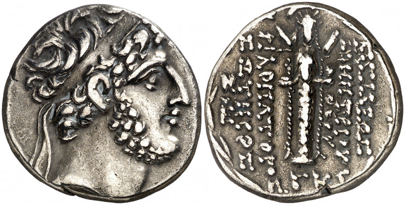 Imperio Seléucida. (90-89 a.C.). Demetrio III, Eukairos (97-87 a.C.). Damasco. T...