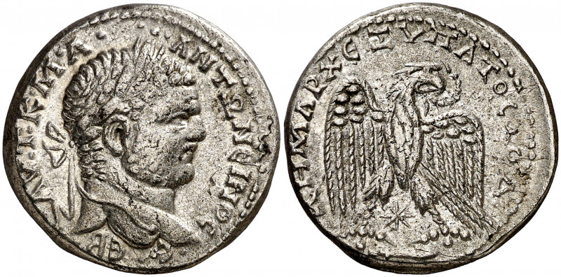 s/d. Caracalla. Siria. Laodicea ad Mare. Tetradracma. (S.GIC. 2657 var) (BMC. XX...