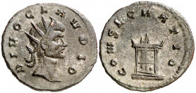 (270 d.C.). Claudio II. Antoniniano. (Spink 11462) (Co. 50) (RIC. 261). 3,34 g. EBC-.