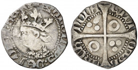 Martí I (1396-1410). Barcelona. Mig croat. (Cru.V.S. 512) (Badia 388) (Cru.C.G. 2320a). El busto no interrumpe la gráfila. Ex Colección Ègara 26/04/20...