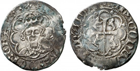 Alfons IV (1416-1458). Mallorca. Mig ral. (Cru.V.S. 843 var) (Cru.C.G. 2892 var). Manchitas. Ex Áureo Selección 2007, nº 40. Ex Colección Ramon Llull ...