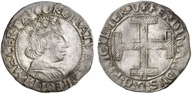 Ferran I de Nàpols (1458-1494). Nàpols. Coronat. (Cru.V.S. 1008 var) (Cru.C.G. 3419 var) (MIR 68/2). Bella. Brillo original. Ex Colección Ègara 26/04/...