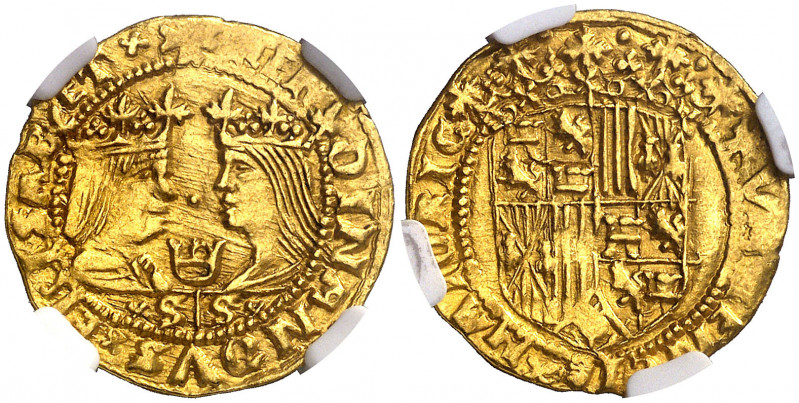 Ferran II (1479-1516). València. Ducat. (Cru.V.S. 1200) (Cru.C.G. 3116 var). Acu...
