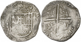 1599. Felipe III. Valladolid. D. 8 reales. (AC. 993) (Cal. Edición 2008, nº 200, mismo ejemplar). Tipo "OMNIVM". Rayitas. Muy rara, sólo hemos tenido ...