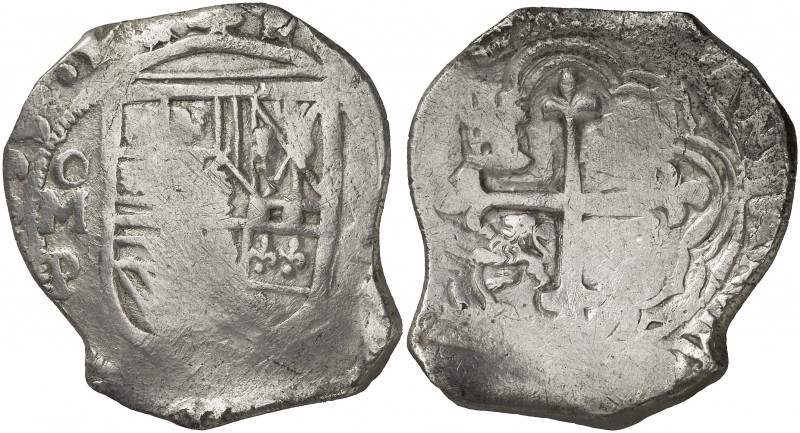 1635. Felipe IV. México. P. 8 reales. (AC. 1323). Cruz del reverso muy curiosa. ...