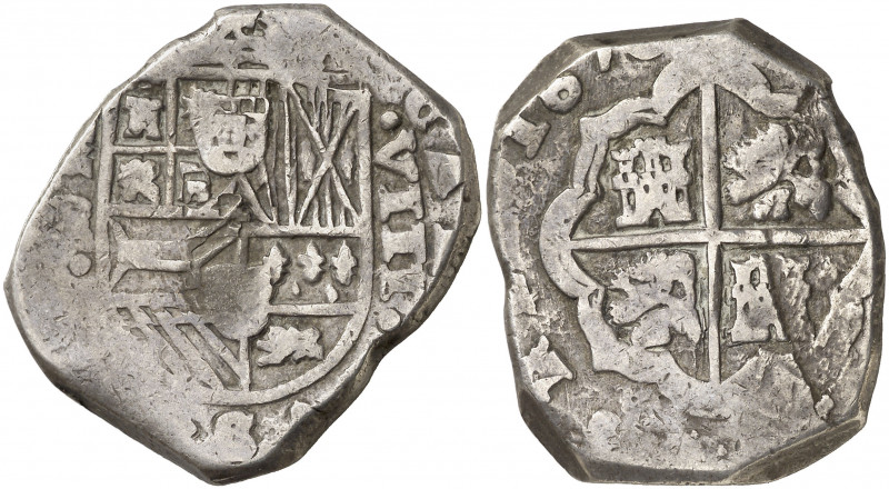 1673. Carlos II. MD (Madrid). BR. 8 reales. (AC. 611). Rarísima. ¿Única conocida...