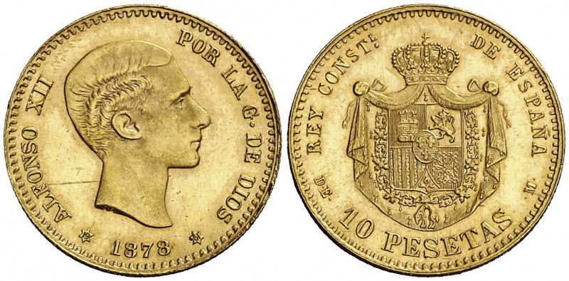 1878*1961. Franco. DEM. 10 pesetas. (AC. 167). Acuñación de 496 ejemplares. Rara...