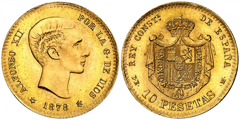 1878*1962. Franco. DEM. 10 pesetas. (AC. 168). 3,22 g. S/C-.