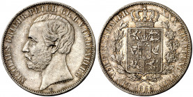 Alemania. Oldenburg. 1866. Nicolás Federico Pedro. Hannover. B. 1 taler. (Kr. 196). AG. 18,44 g. EBC-.