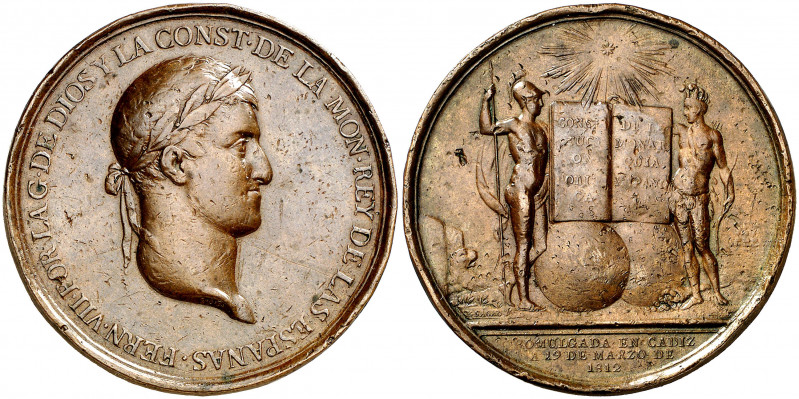 1812. Fernando VII. Cádiz. Promulgación de la Constitución. (V. 292) (V.Q. 14190...