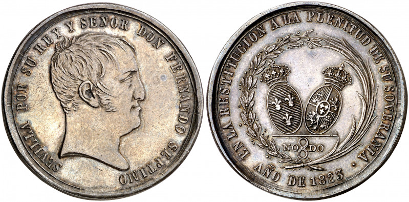 1823. Fernando VII. Sevilla. Restauración del Absolutismo. (V.Q. 14242). Atracti...