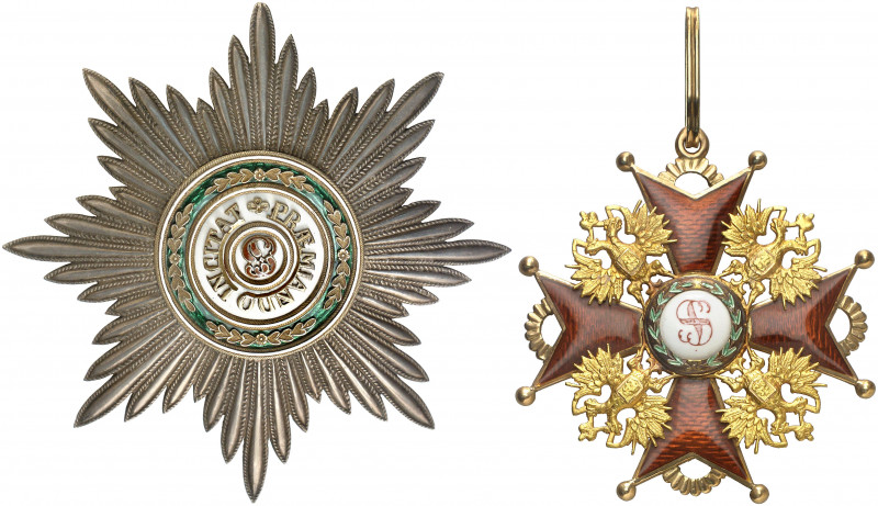 Rusia. (1899-1916). Nicolás II. Orden de San Estanislao. División Civil, 1ª clas...