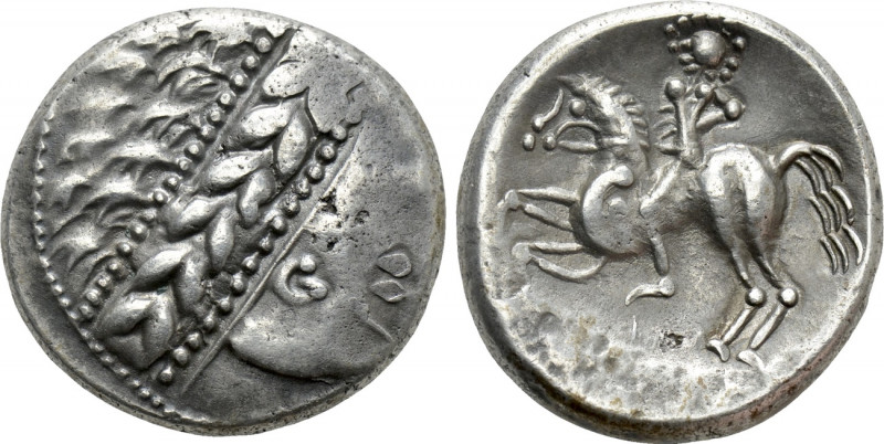 CENTRAL EUROPE. Noricum. Tetradrachm (2nd century BC). "Copo" type.

Obv: Styl...