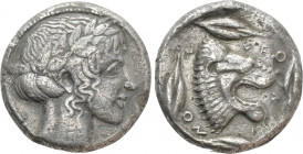 SICILY. Leontinoi. Tetradrachm (Circa 455-430 BC)