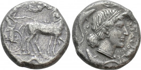 SICILY. Syracuse. Second Democracy (466-406 BC). Tetradrachm
