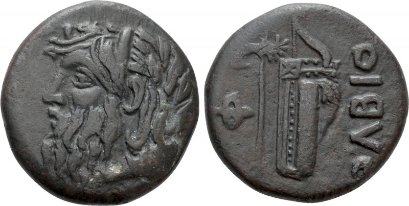SKYTHIA. Olbia. Ae (Circa 330-320 BC). 

Obv: Horned head of Borysthenes left....